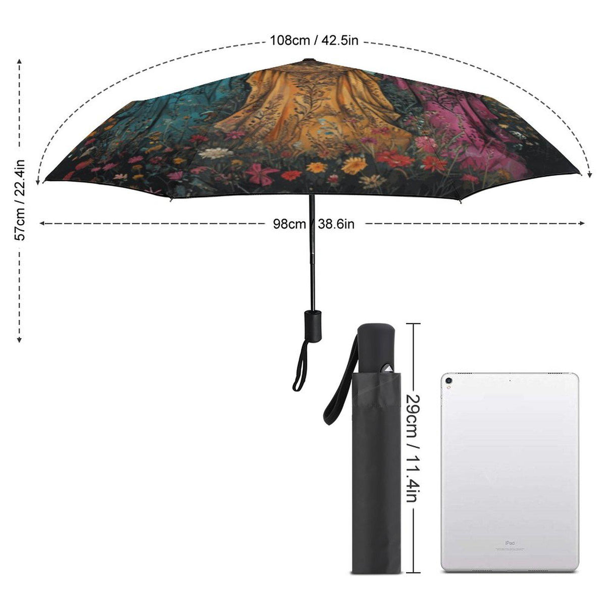 Fall Host Gift Boho Witches Girly Halloween Giftforher Auto Umbrella Practical Magic Witchcore Parasol Umbrella Academy Practical Magic Gift