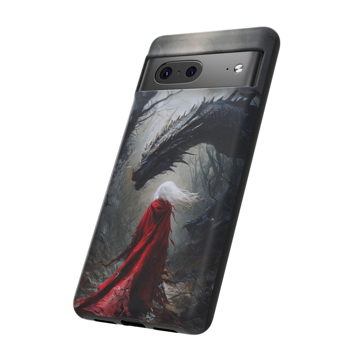 Great Throne of Glass Booktock Lover Gift Idea Romantasy Google Pixel Case Dragon & Warrior Sarah J Maas Inspired Fantasy Phone Case Cover