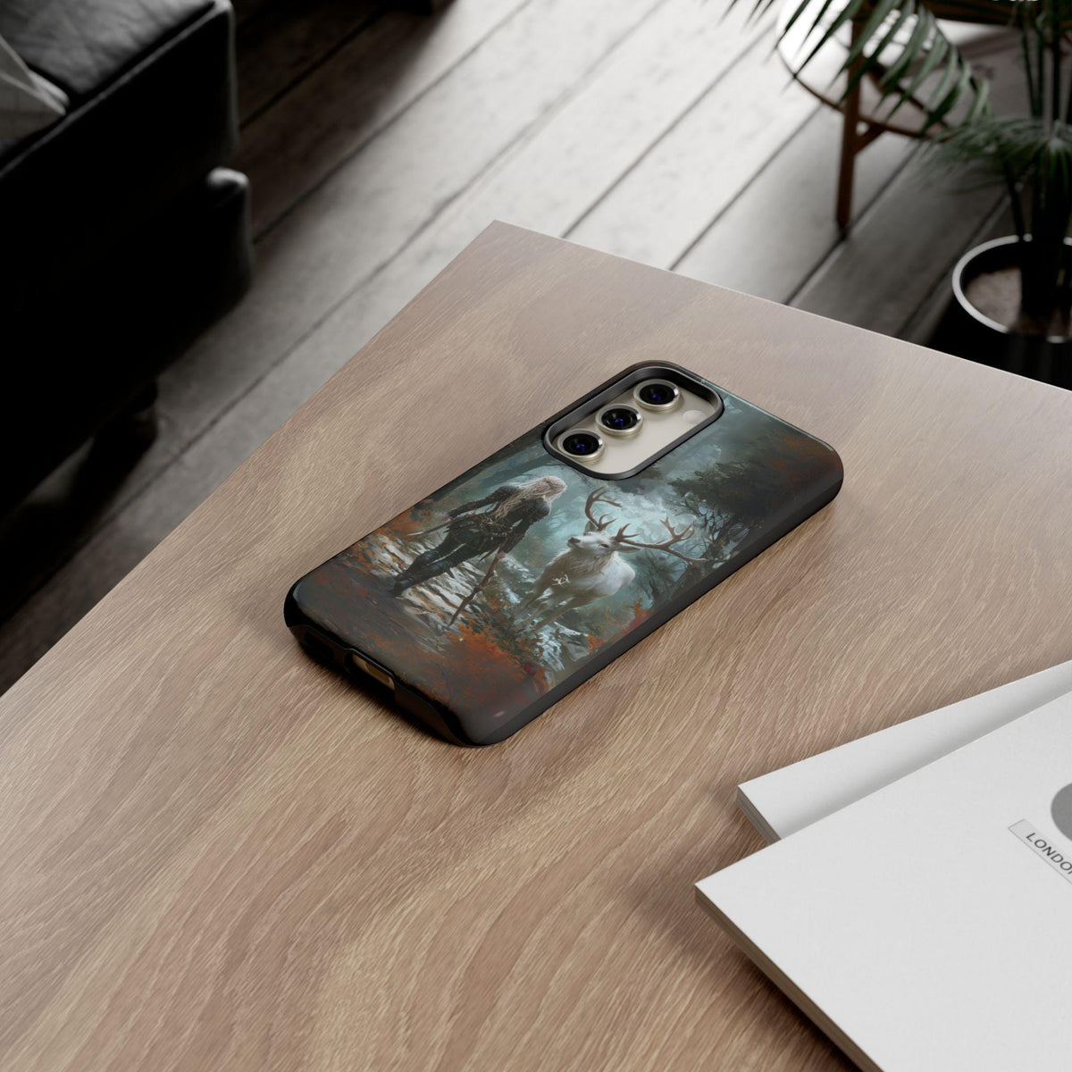 ACOTAR Inspired Samsung Tough Case: Aelin and Stag Fantasy Cover