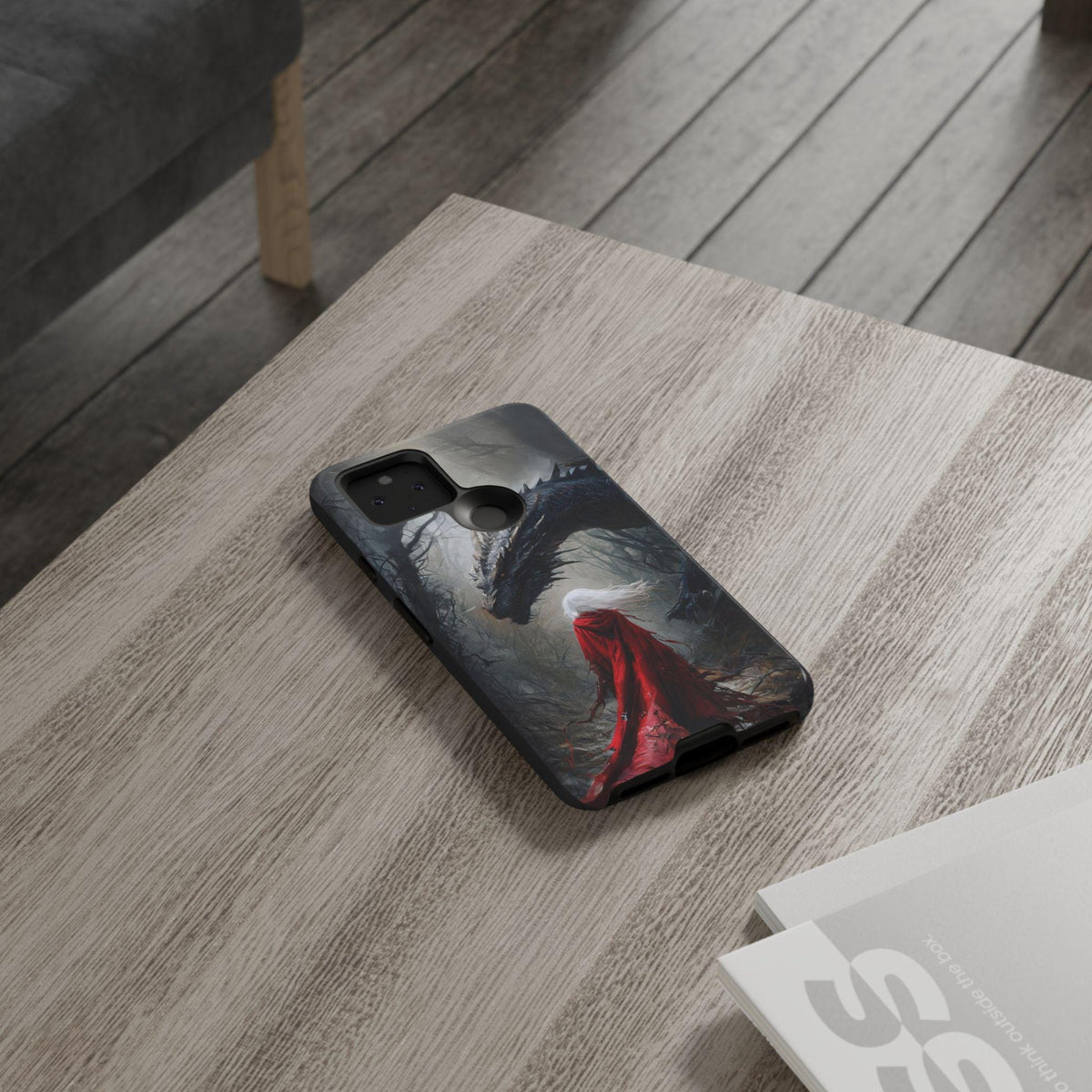 Great Throne of Glass Booktock Lover Gift Idea Romantasy Google Pixel Case Dragon & Warrior Sarah J Maas Inspired Fantasy Phone Case Cover