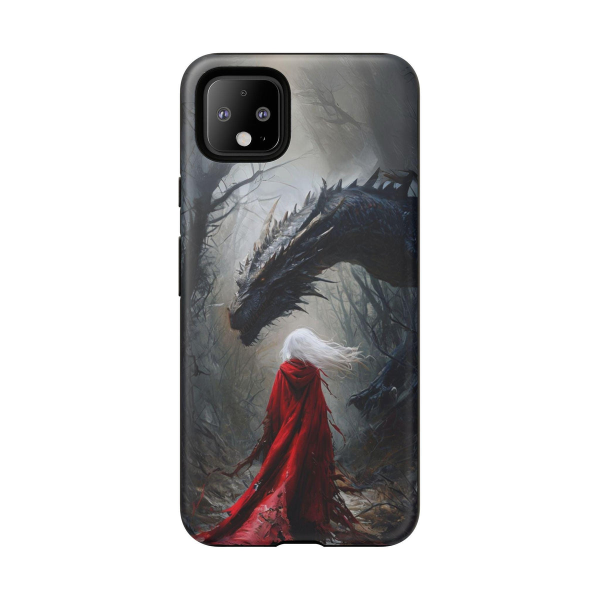 Great Throne of Glass Booktock Lover Gift Idea Romantasy Google Pixel Case Dragon & Warrior Sarah J Maas Inspired Fantasy Phone Case Cover