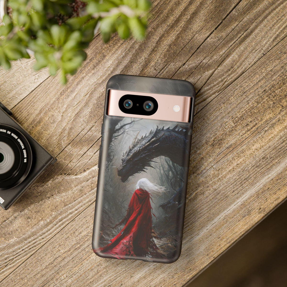 Great Throne of Glass Booktock Lover Gift Idea Romantasy Google Pixel Case Dragon & Warrior Sarah J Maas Inspired Fantasy Phone Case Cover