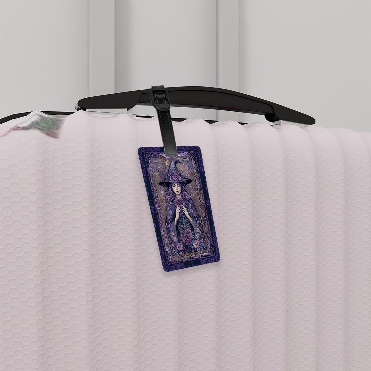 Witchcore Luggage Mystic Travel Decor Bohemian Witch Suitcase Tag Fantasy Occult Accessories Travel Suitcase Decoration Luggage Pagan Gift