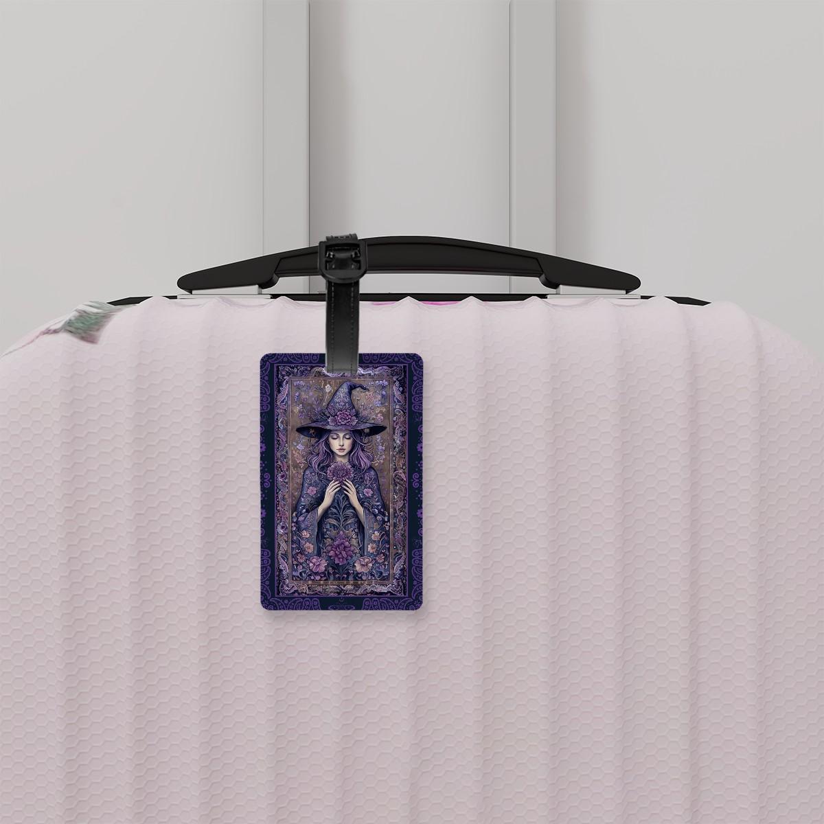 Witchcore Luggage Mystic Travel Decor Bohemian Witch Suitcase Tag Fantasy Occult Accessories Travel Suitcase Decoration Luggage Pagan Gift