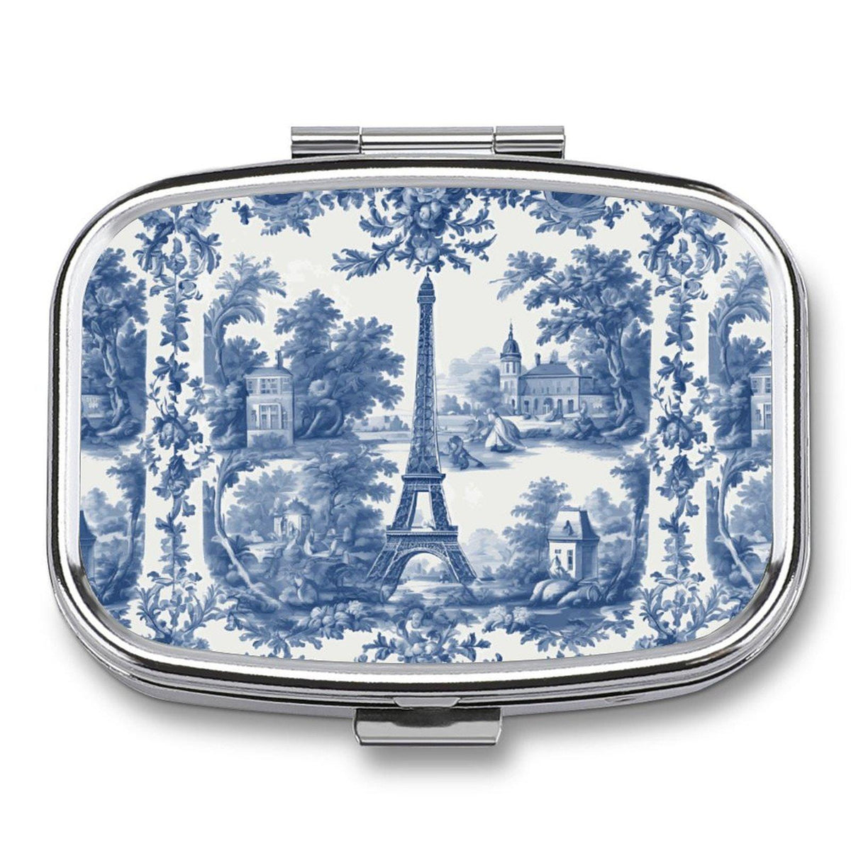 French Country Farmhouse Pocket Mirror & Pill Box