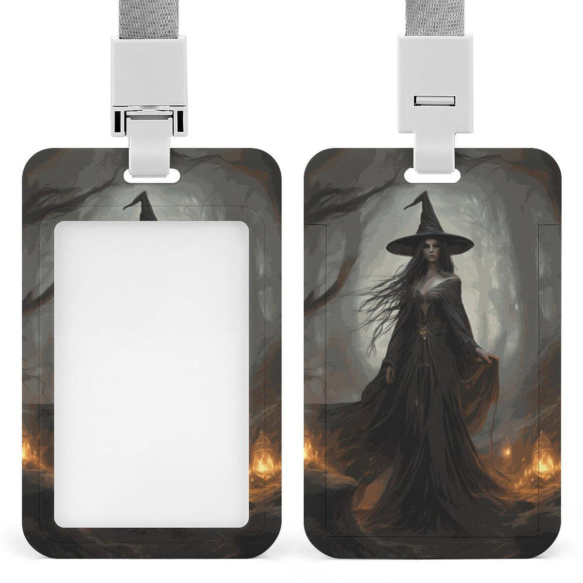 Spooky Witchy Lanyard Gift Badge
