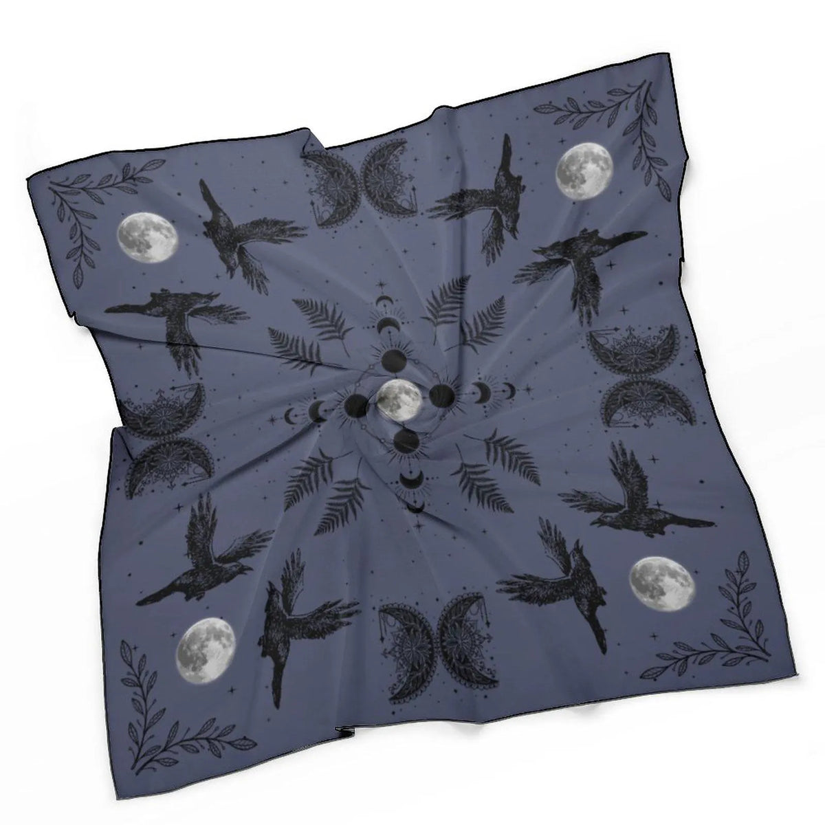 Magical Witch Square Gift for Mom Mystical Head Scarf for Gothic Halloween