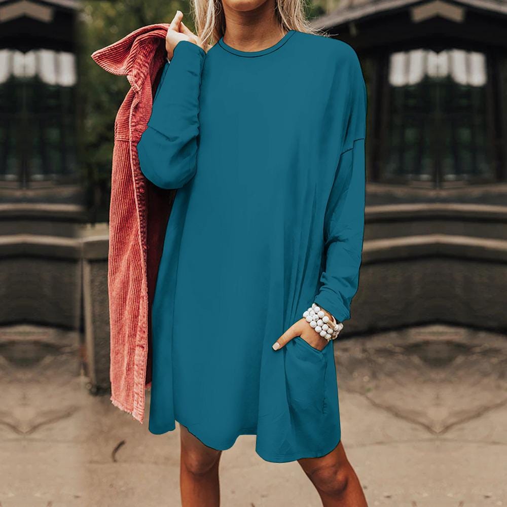 Autumn Casual Shirt Dress