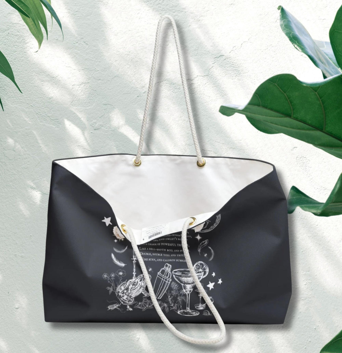 Midnight Margaritas Personalized Weekender Tote