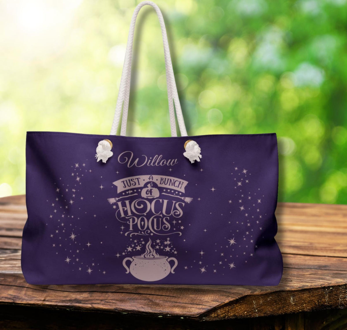 Personalized Witches Brew Raven Weekender Tote