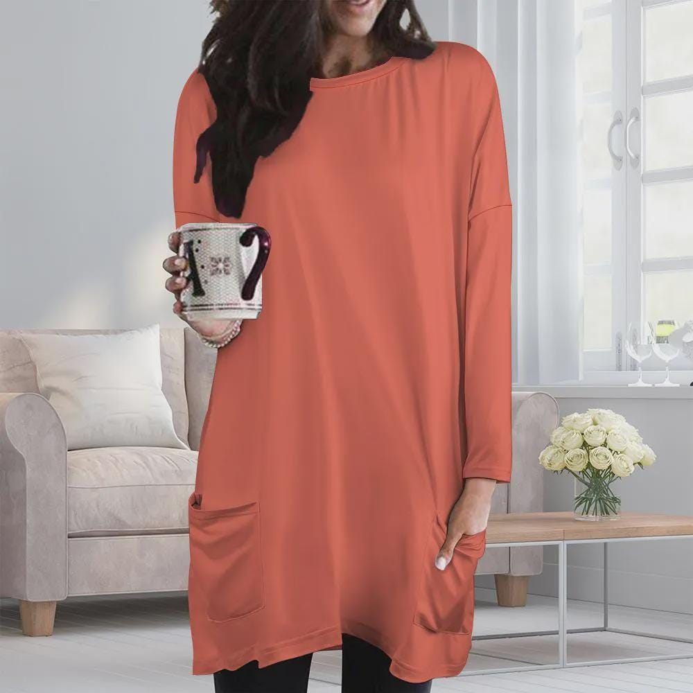 Autumn Casual Shirt Dress