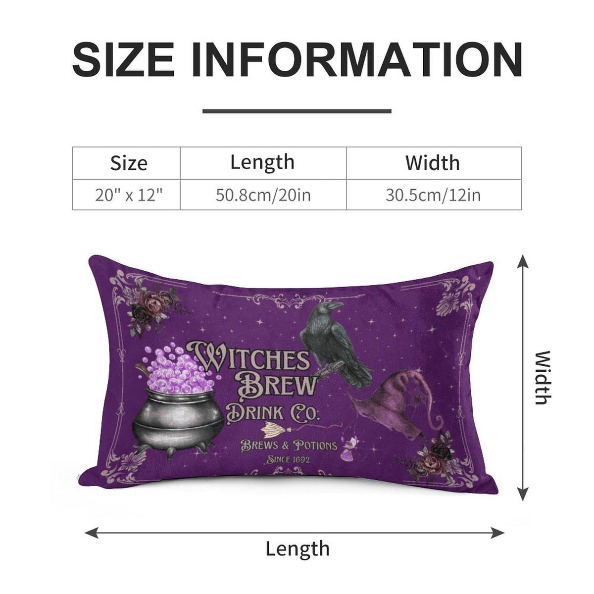 Witches Brew Dark Academia Velvet Pillowcase