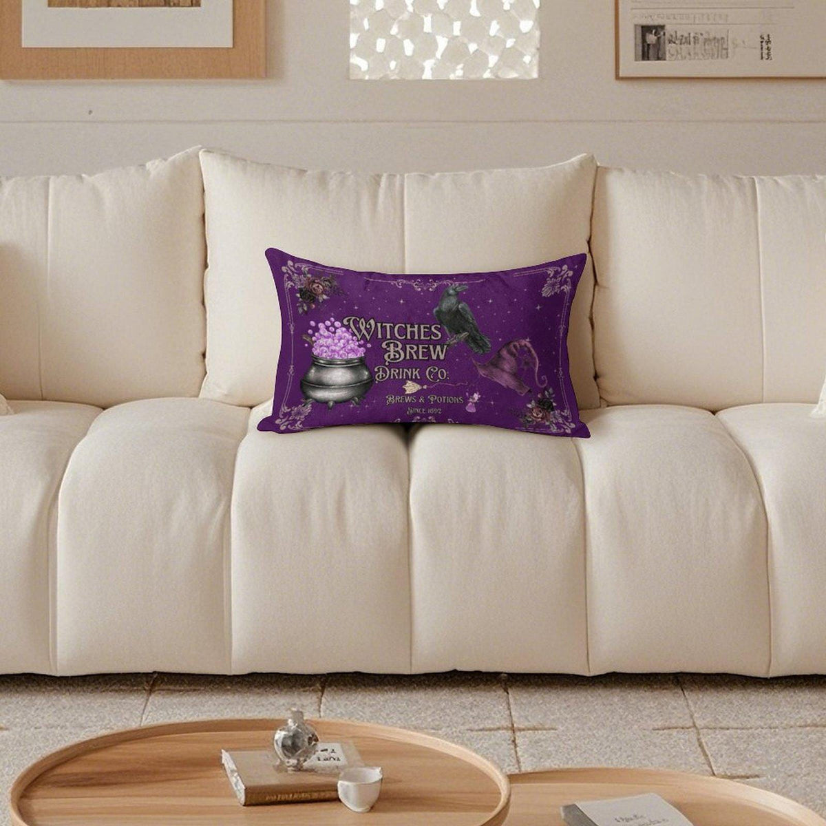 Witches Brew Dark Academia Velvet Pillowcase