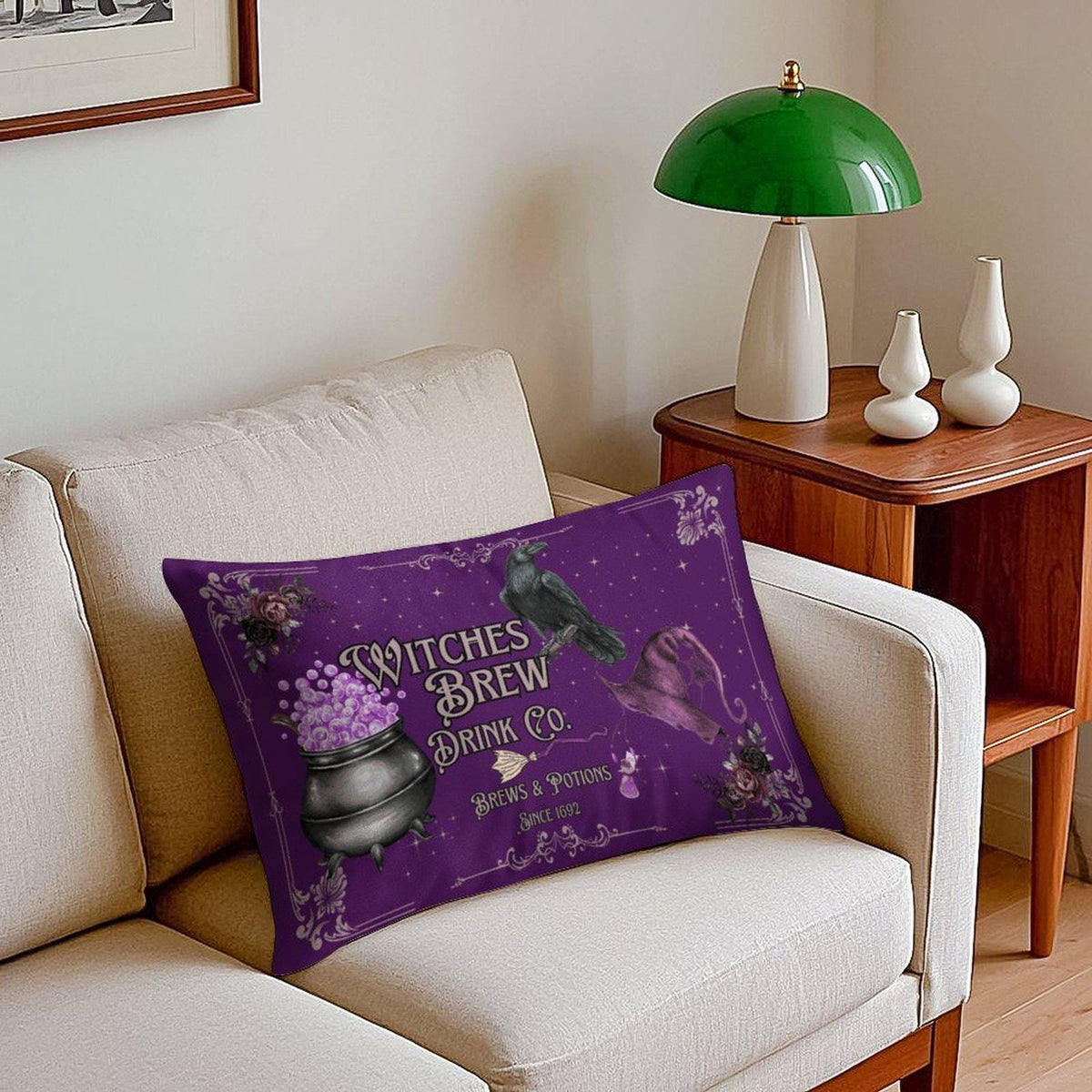 Witches Brew Dark Academia Velvet Pillowcase