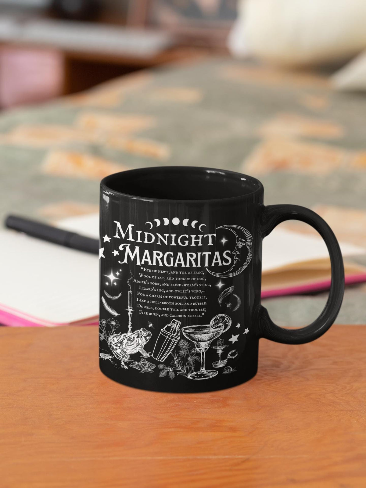 Best Friend Gift Practical Magic Midnight Margaritas Mug Witch Brew Ceramic Goth Movie Coffee Cup Witchy Owen Sisters Halloween Witches Brew