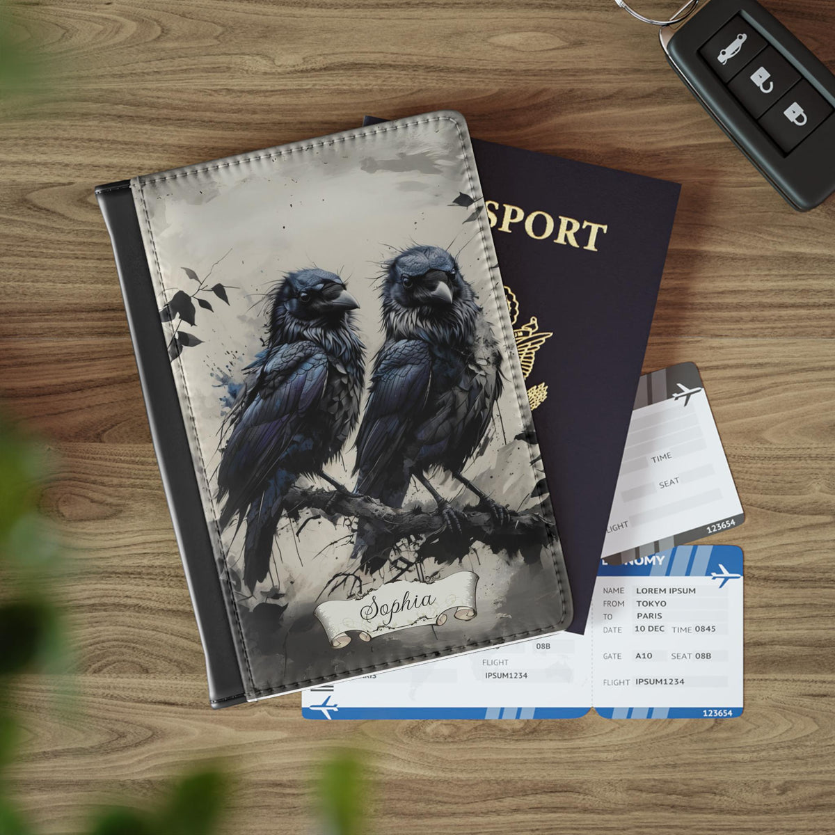Witchy Travel Lover Gift Luna Moth Passport Holder Dark Aesthetic Travel Accessories Gothic Cover Dark Academia Whimsi Goth Travel Wallet