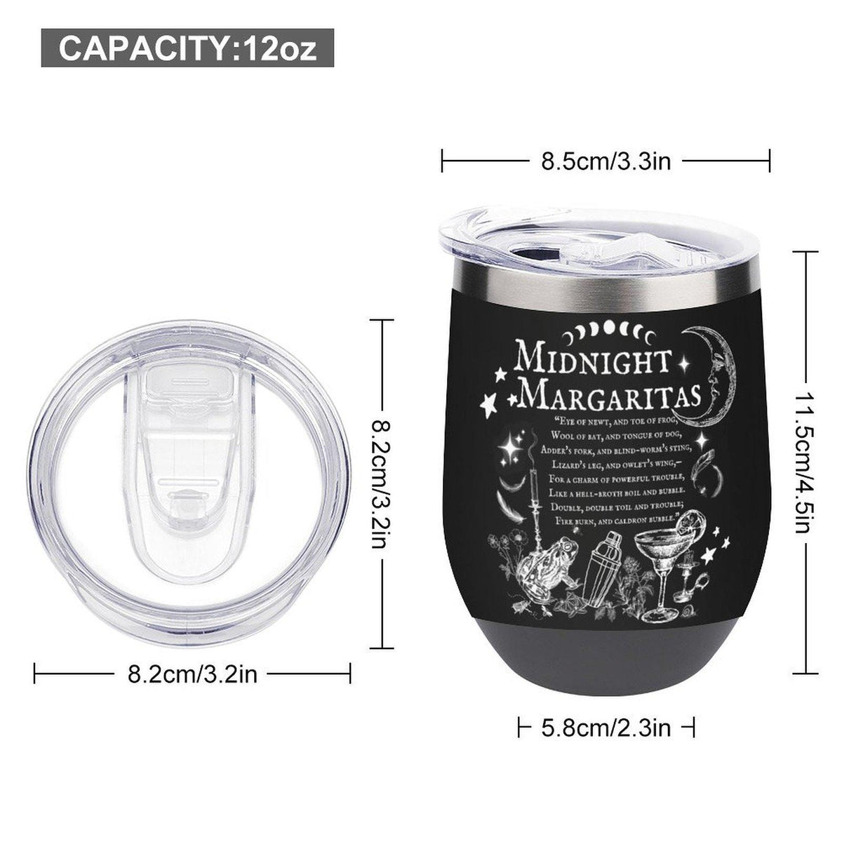Midnight Margaritas Tumbler with Lid