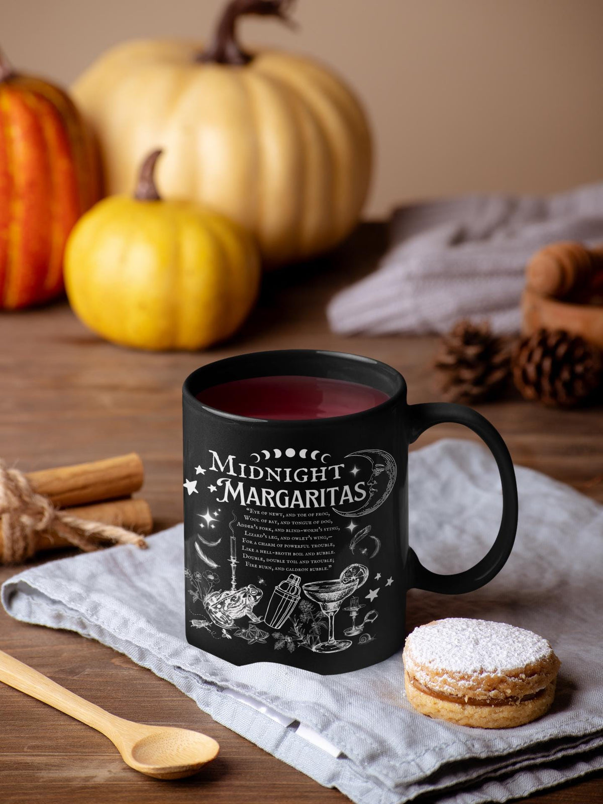 Best Friend Gift Practical Magic Midnight Margaritas Mug Witch Brew Ceramic Goth Movie Coffee Cup Witchy Owen Sisters Halloween Witches Brew