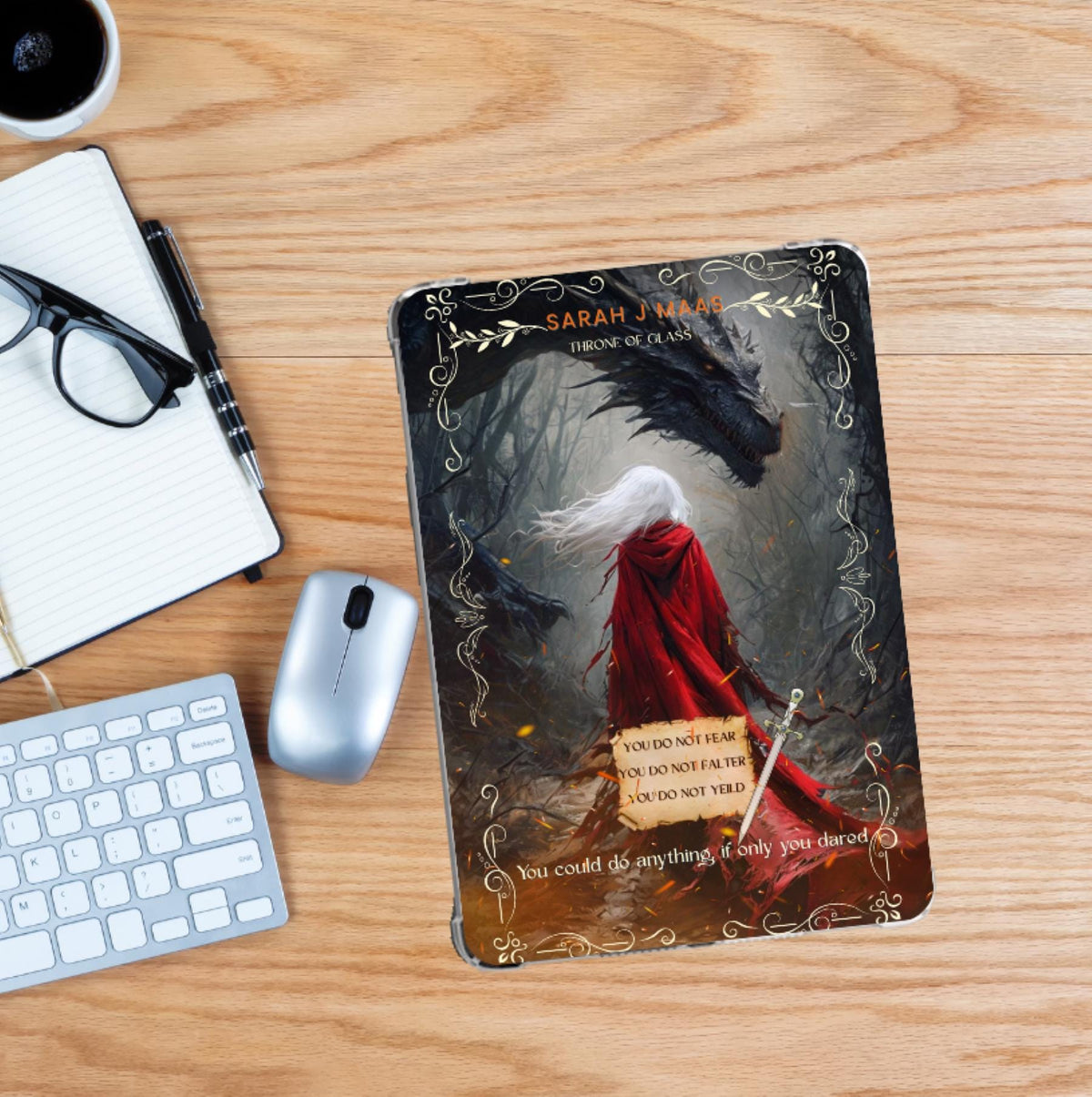 Throne of Glass Kindle Insert Manon Blackbeak Reversible E-Reader Case 5x7 Kindle decorating Aelin Galathynius TOG Stickers Bookish Merch