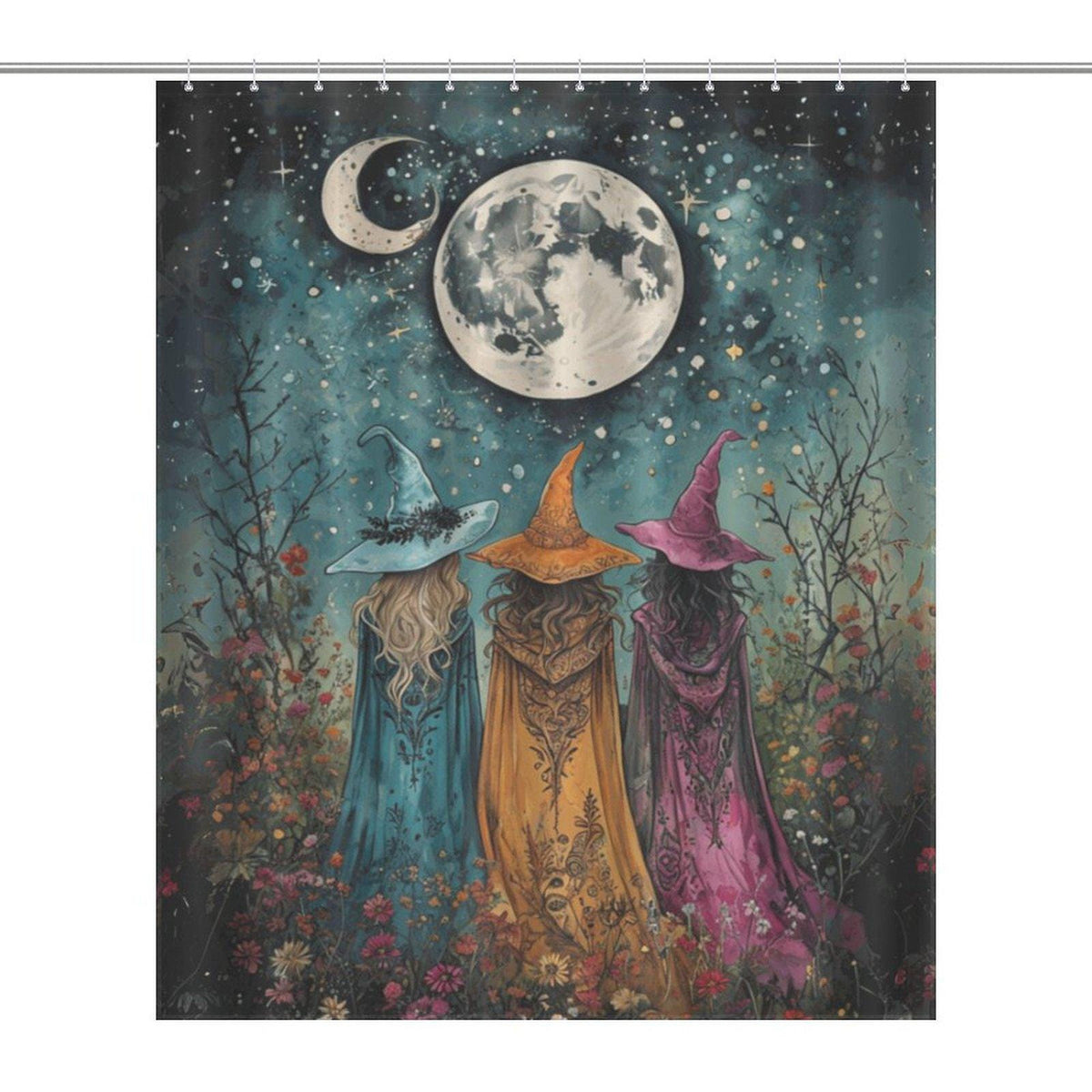 Boho Sisterhood and Moon Shower Curtain
