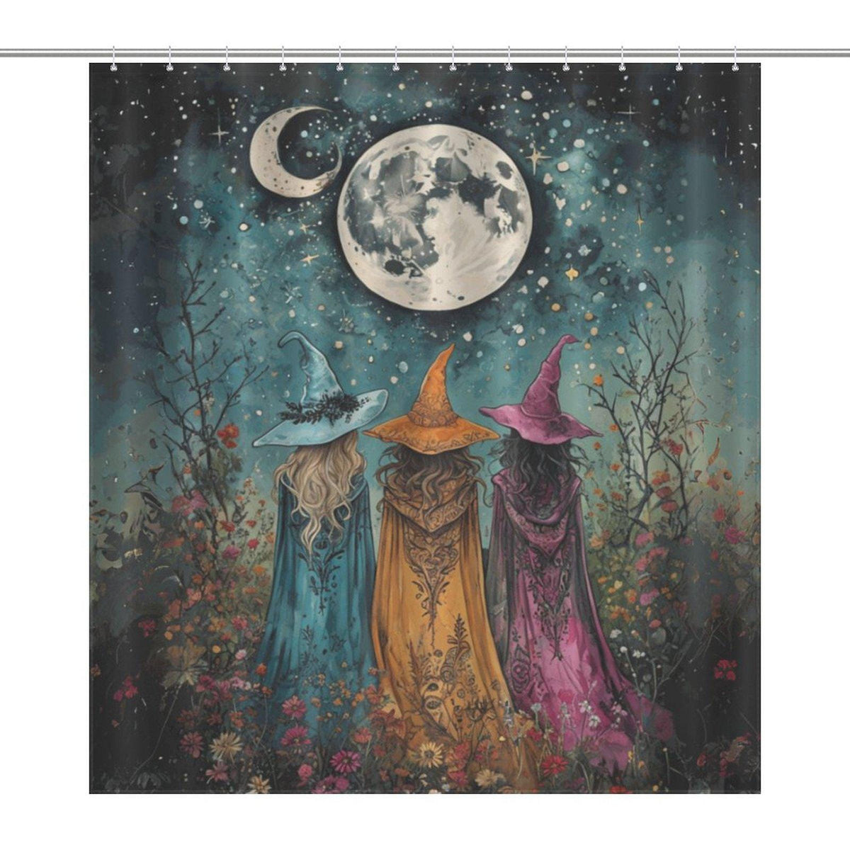 Boho Sisterhood and Moon Shower Curtain