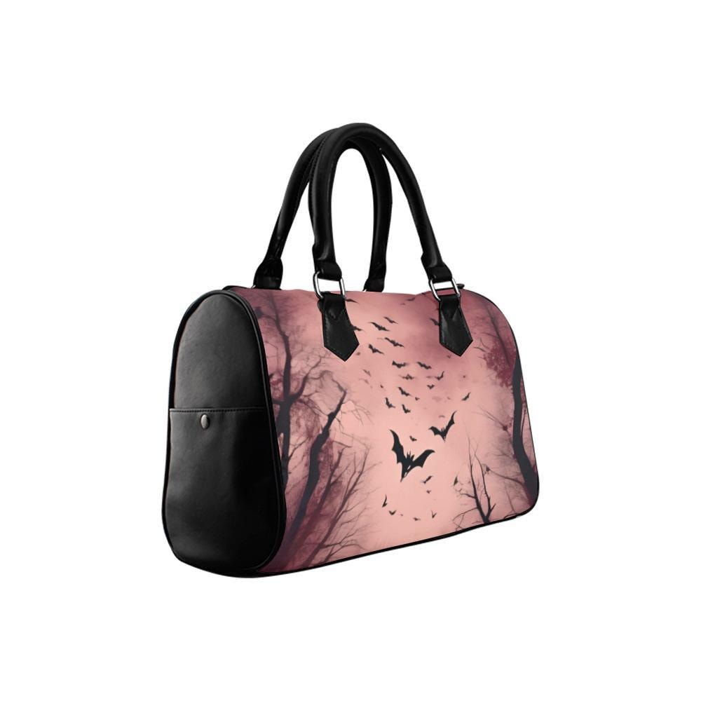 Dracula Bat Purse: Dark Academia Barrel Bag