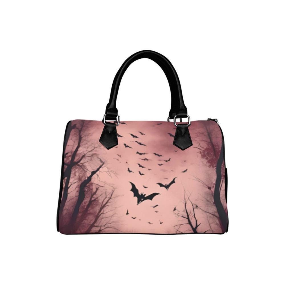 Dracula Bat Purse: Dark Academia Barrel Bag