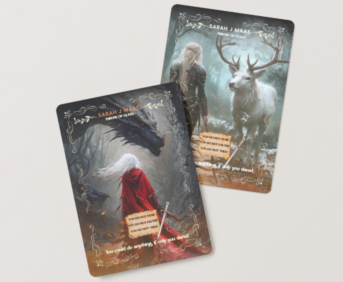 Throne of Glass Kindle Insert Manon Blackbeak Reversible E-Reader Case 5x7 Kindle decorating Aelin Galathynius TOG Stickers Bookish Merch