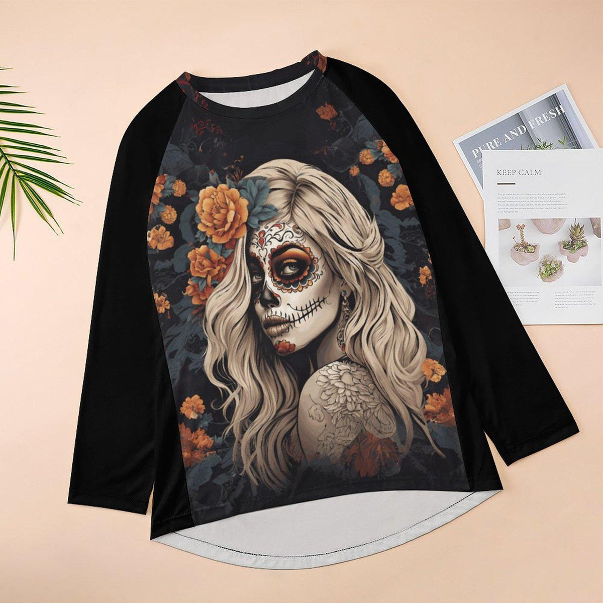 Mexican Mama Floral Skull Day of the Dead Dia de los Muertos Flower Sugar Skull