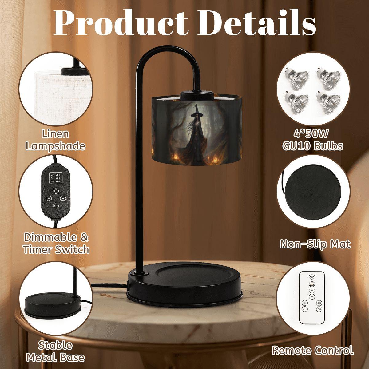 The Witch Candle Warmer Lamp Moody Halloween Decor