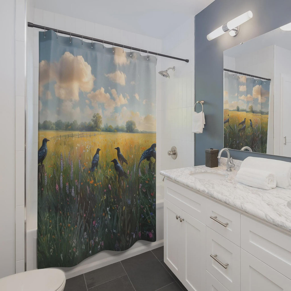 Crow Lover Bathroom Gift Idea for Mom