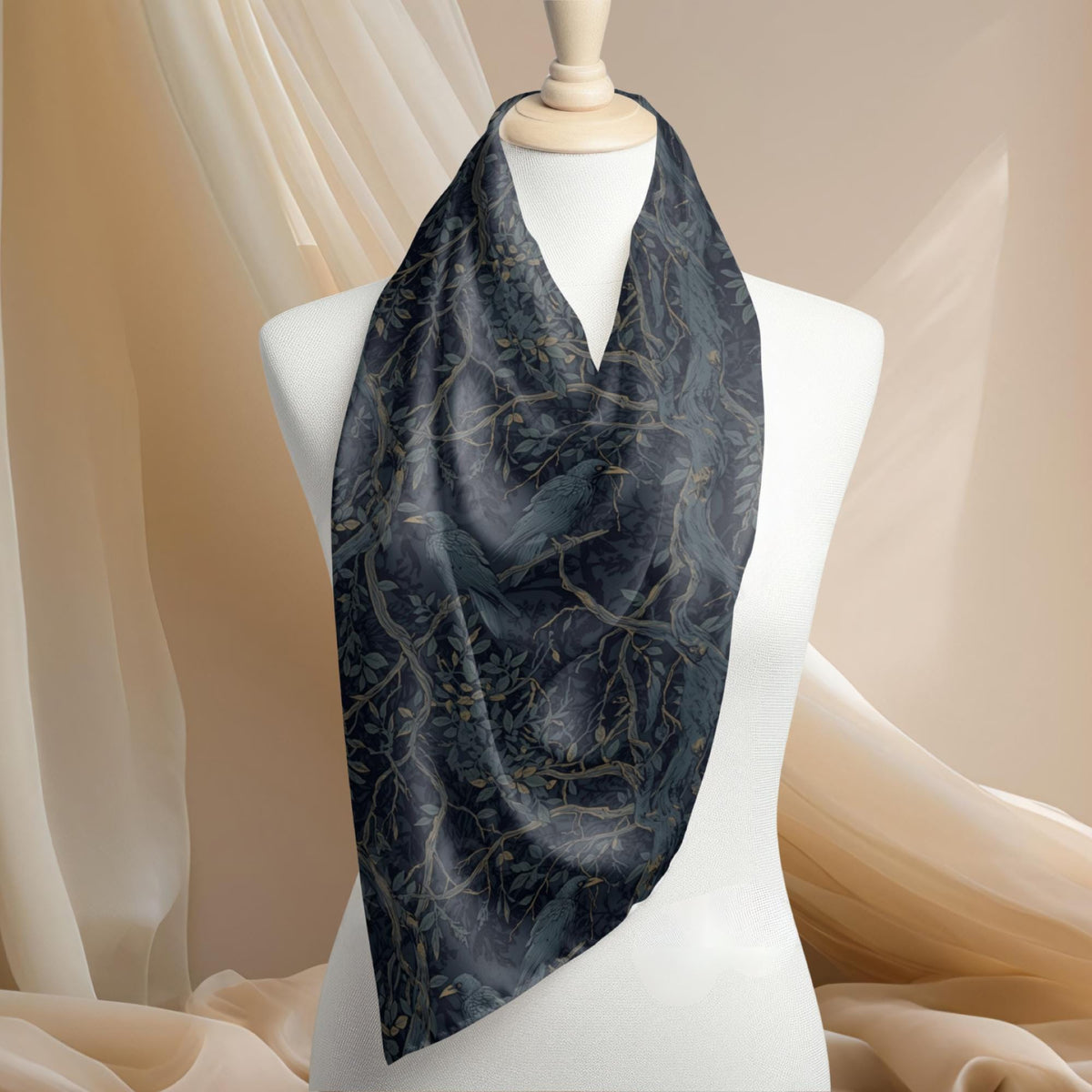 Corporate Goth Gift for you Crow Lovers Gothic Square