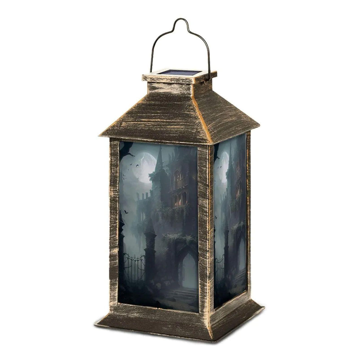 Whimsigoth Decor Halloween Solar Lantern Garden Lights Mystical Holiday Gothic Fall Spooky Patio Lamp Morrigan Goddess Goth Witchy Accessory