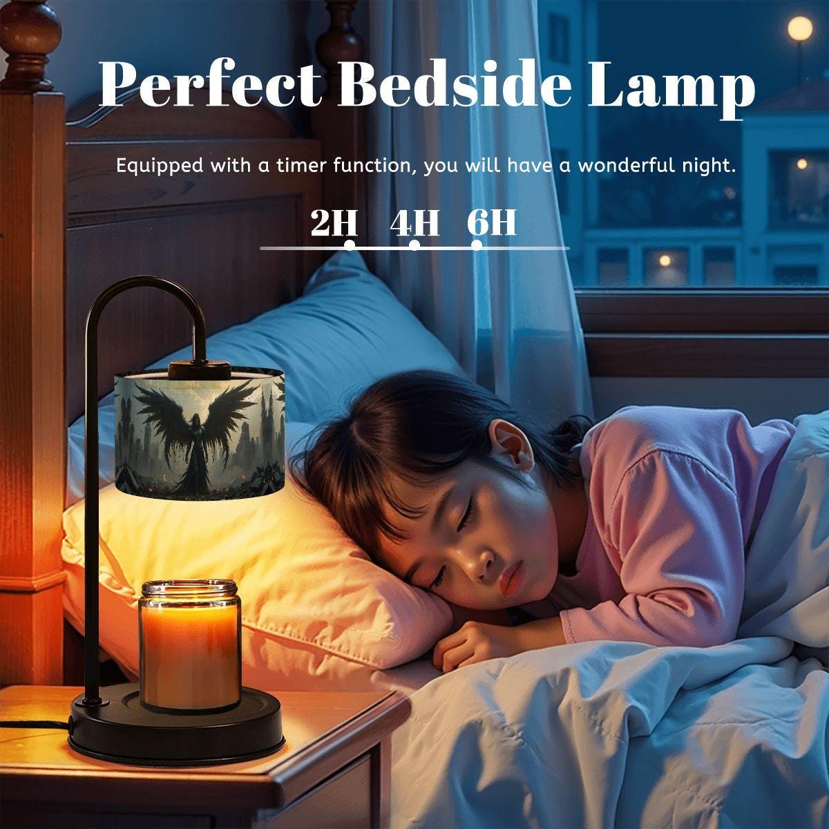 Gothic Lamp Nightlight Dark Academia Candle Warmer