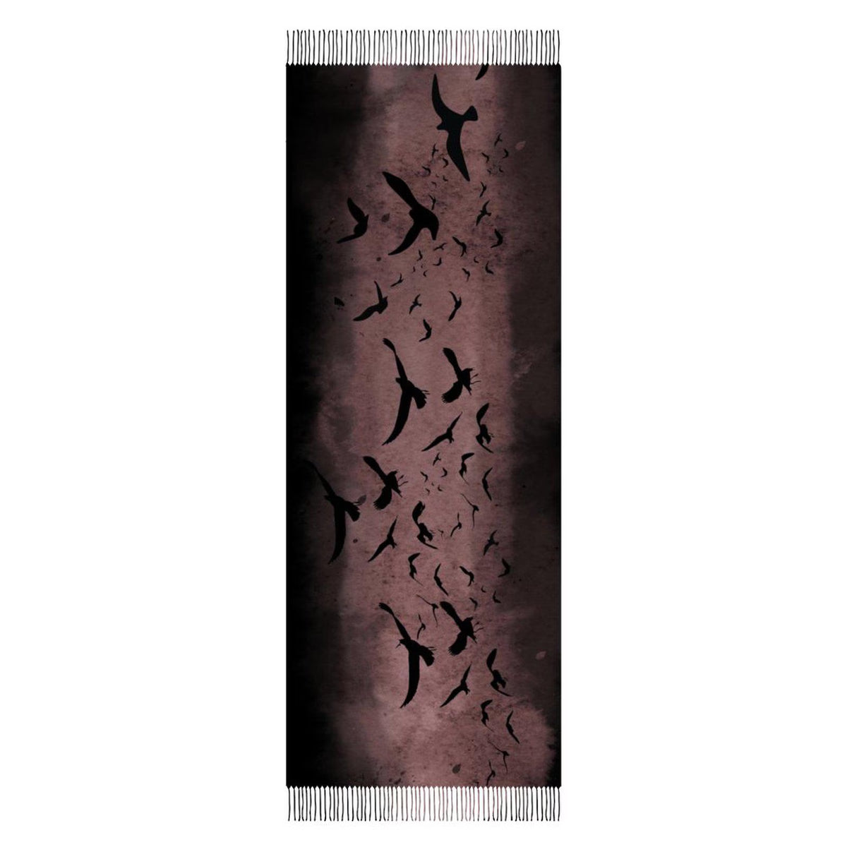 Raven Oxblood Scarf Christmas Gift for Witchy Mom Moody Gothic Shawl Cape Sorcière Crow Scarf for Halloween Festival Witchy Wrap for Bestie