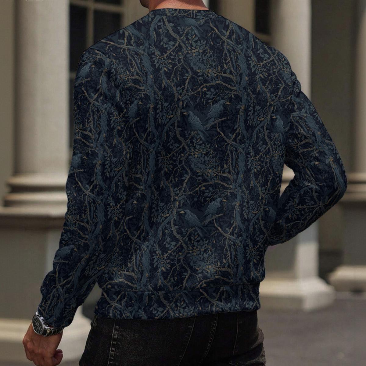 Gift for Boyfriend William Morris Crows Sweatshirt Plus Size Dark Academia Goth Clothes Christmas Gift for Him Edgar Allan Poe Birthdaygift