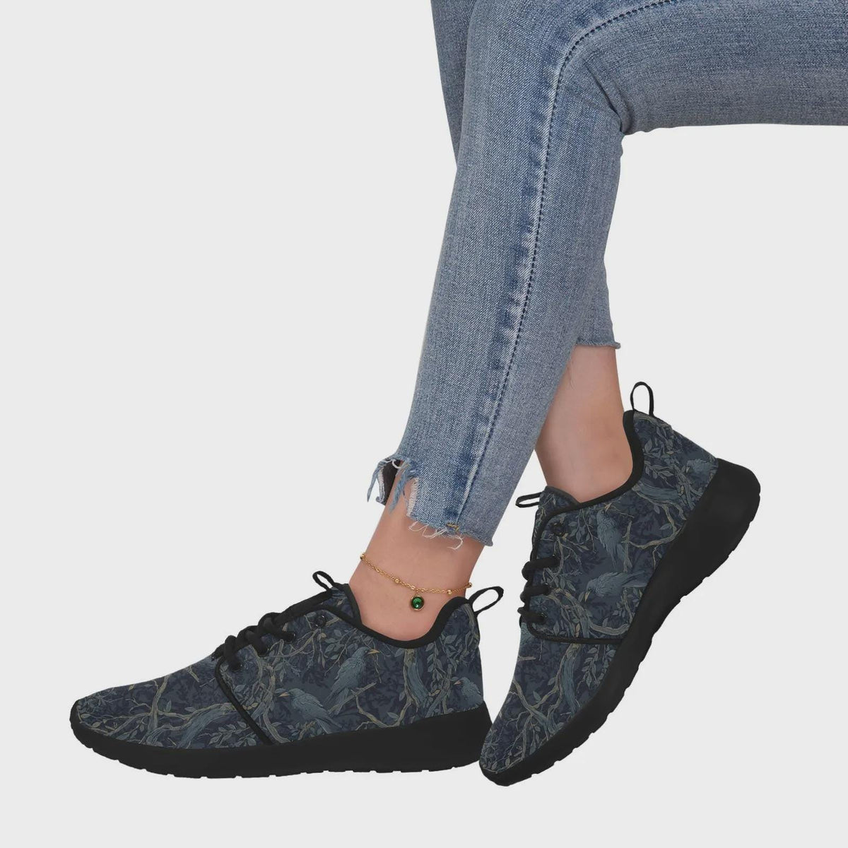 William Morris Inspired Crow Design Footwear
