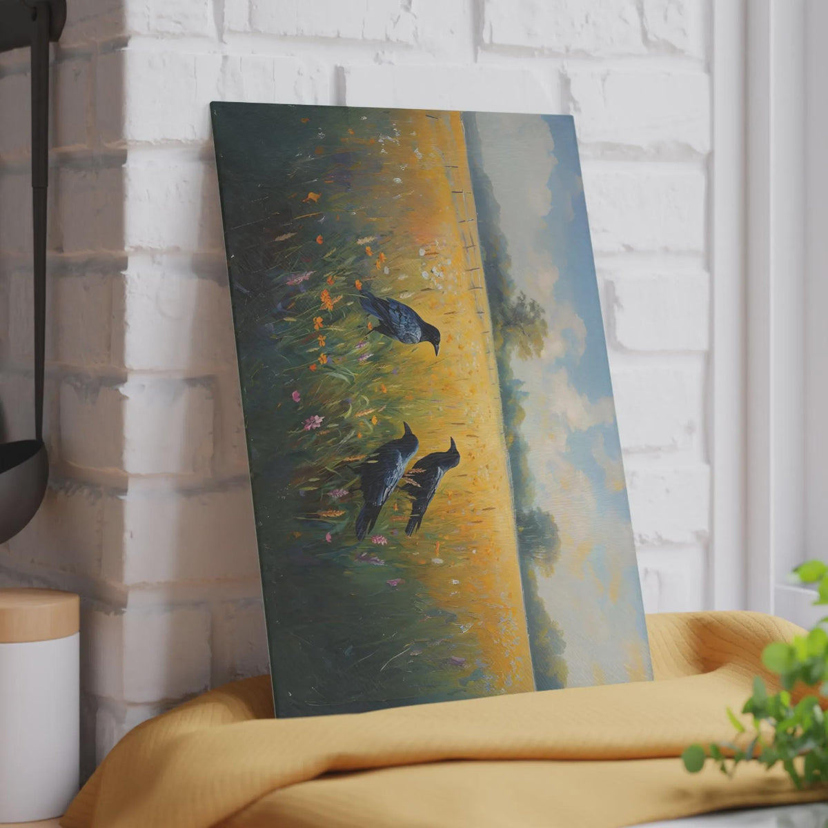 Cottagecore Farmhouse Gift Idea for Crow Lover Kitchen Witch Idea for Autumn Host Gift Fairytale Castle Storybook Decor for Whimsical Home