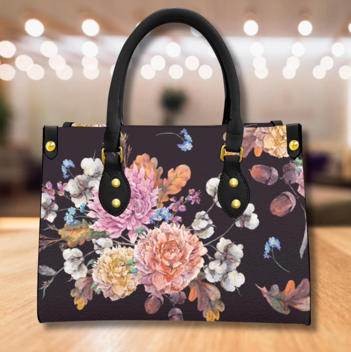 Dark Romance Crow Floral Handbag