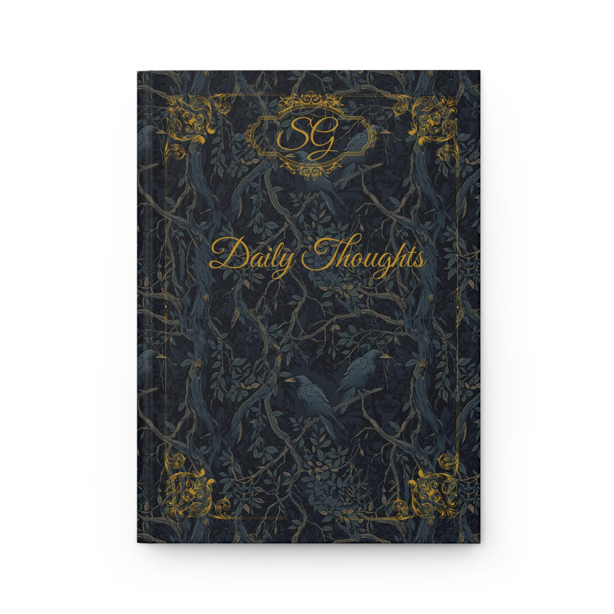 William Morris Crow Inspired Daily Thoughts Hardcover Journal