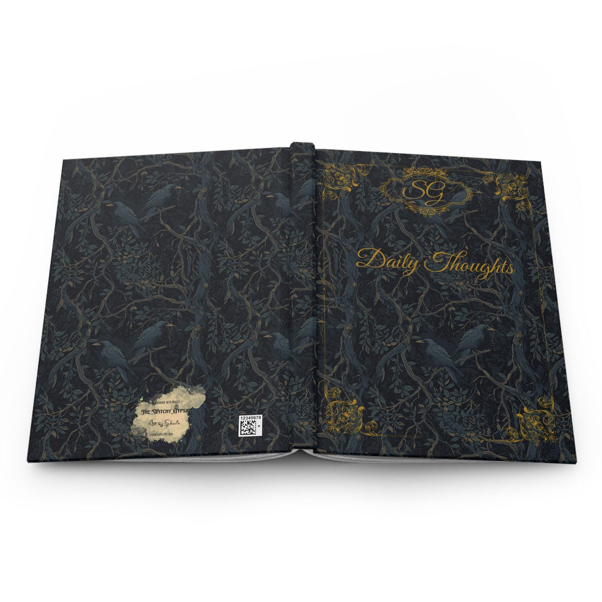 William Morris Crow Inspired Daily Thoughts Hardcover Journal
