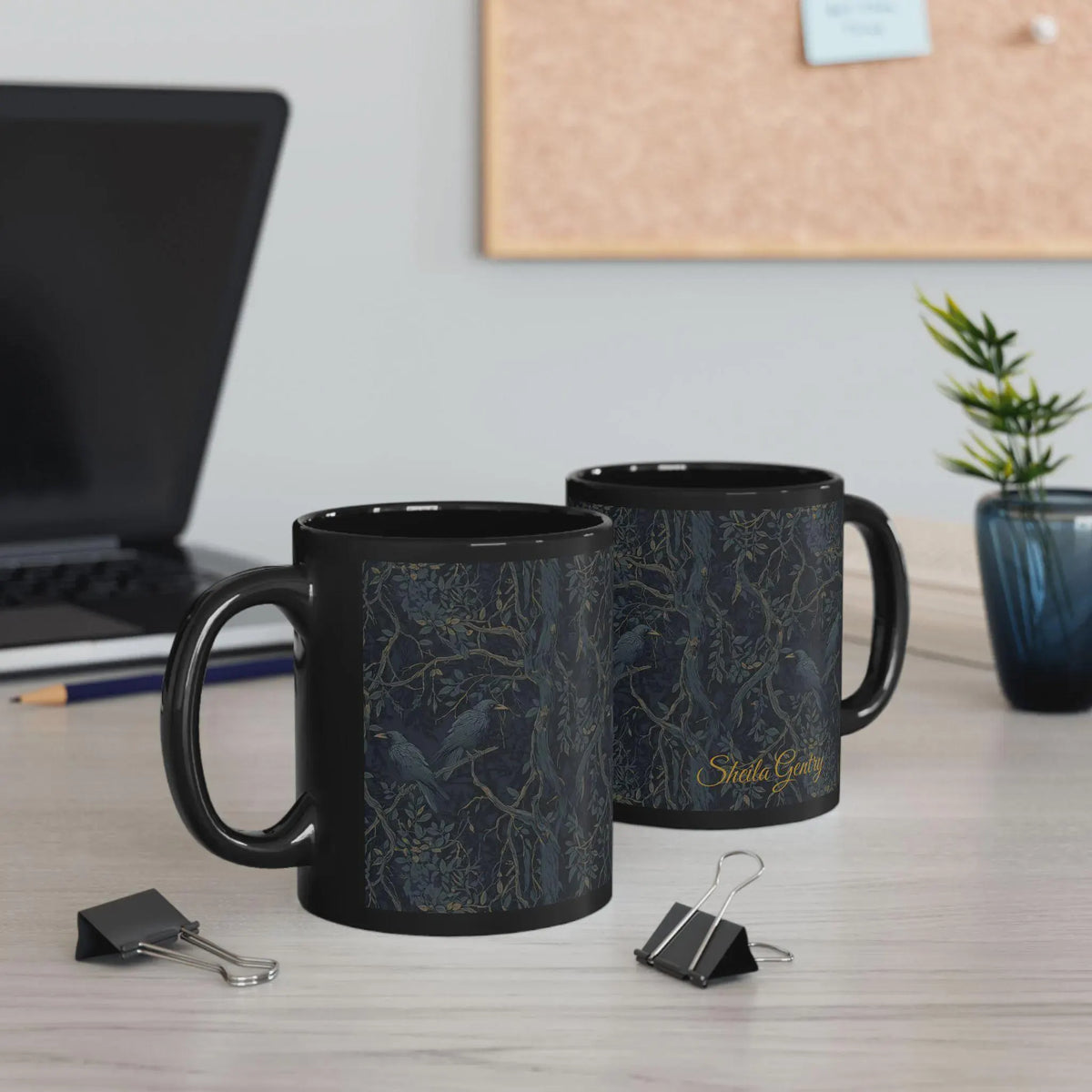 Dark Crow Personalized Mug & Journal Holiday Gift Idea