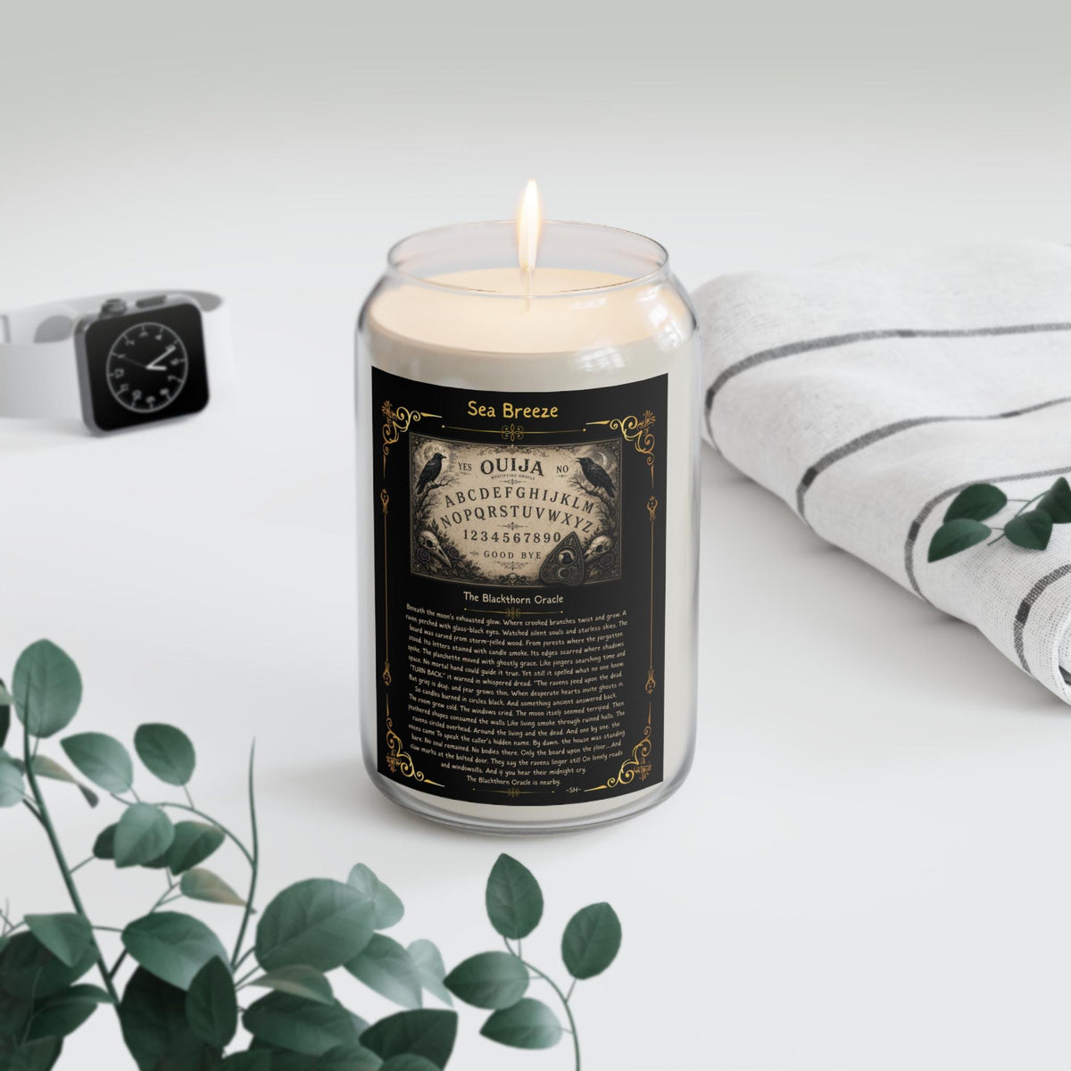 Ouija Board Occult Gift Candle