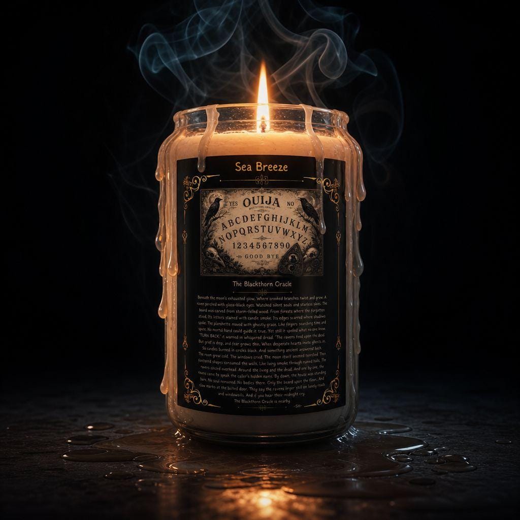 Ouija Board Occult Gift Candle