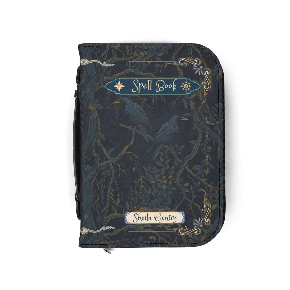 Raven Spell Book Cover Book of Shadows Protector