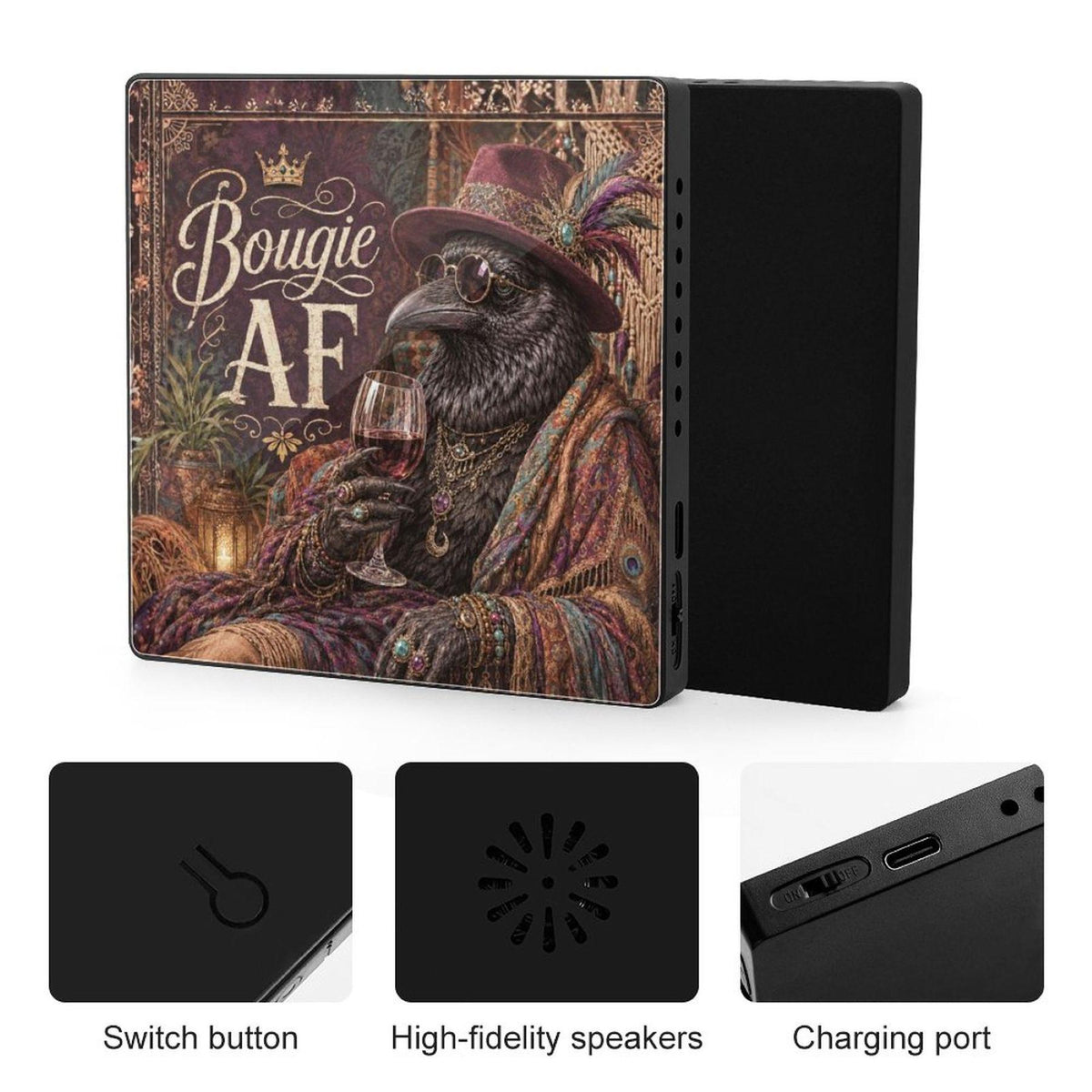 Raven Crow Funny Fridge Music Magnet