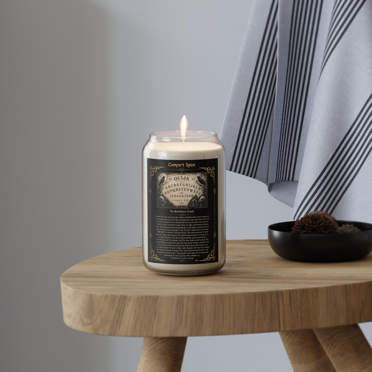 Ouija Board Occult Gift Candle