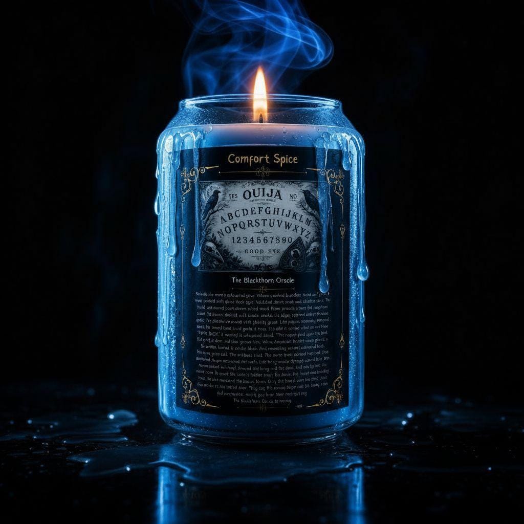 Ouija Board Occult Gift Candle