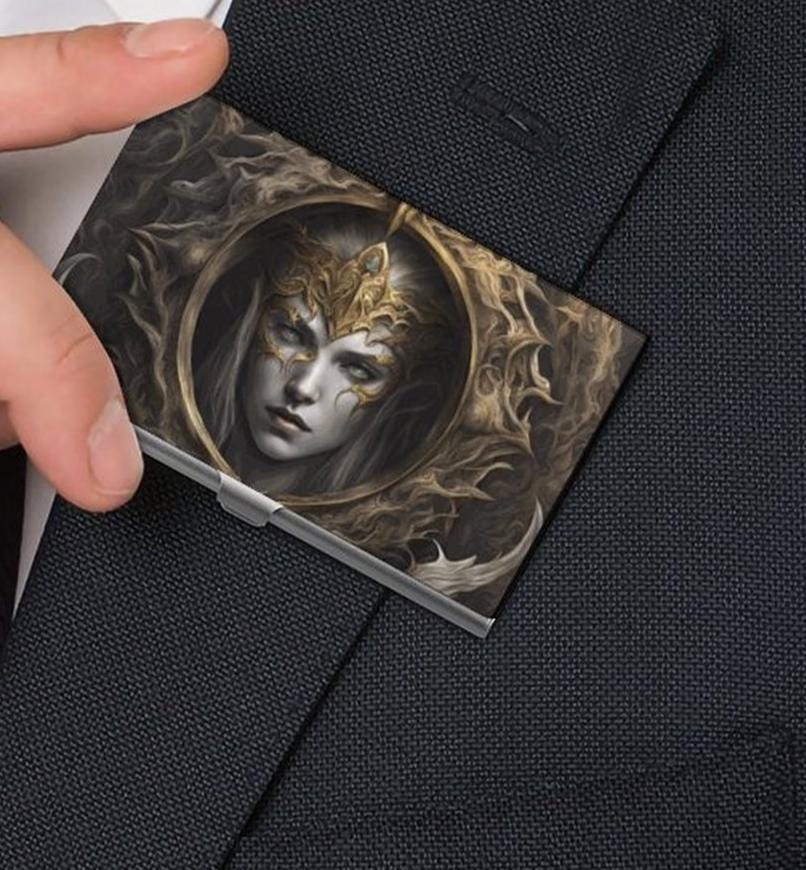 Elden Ring Zelda Business Card Holder: Fantasy Gamer Gift