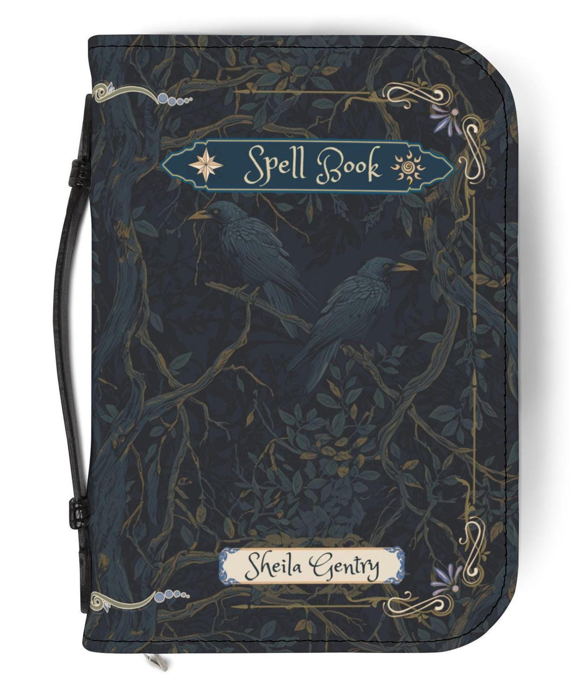 Raven Spell Book Cover Book of Shadows Protector